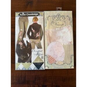 Anita Goodesign Machine Embroidery CD Lot NEW SEALED Designer Roses II Hemingway